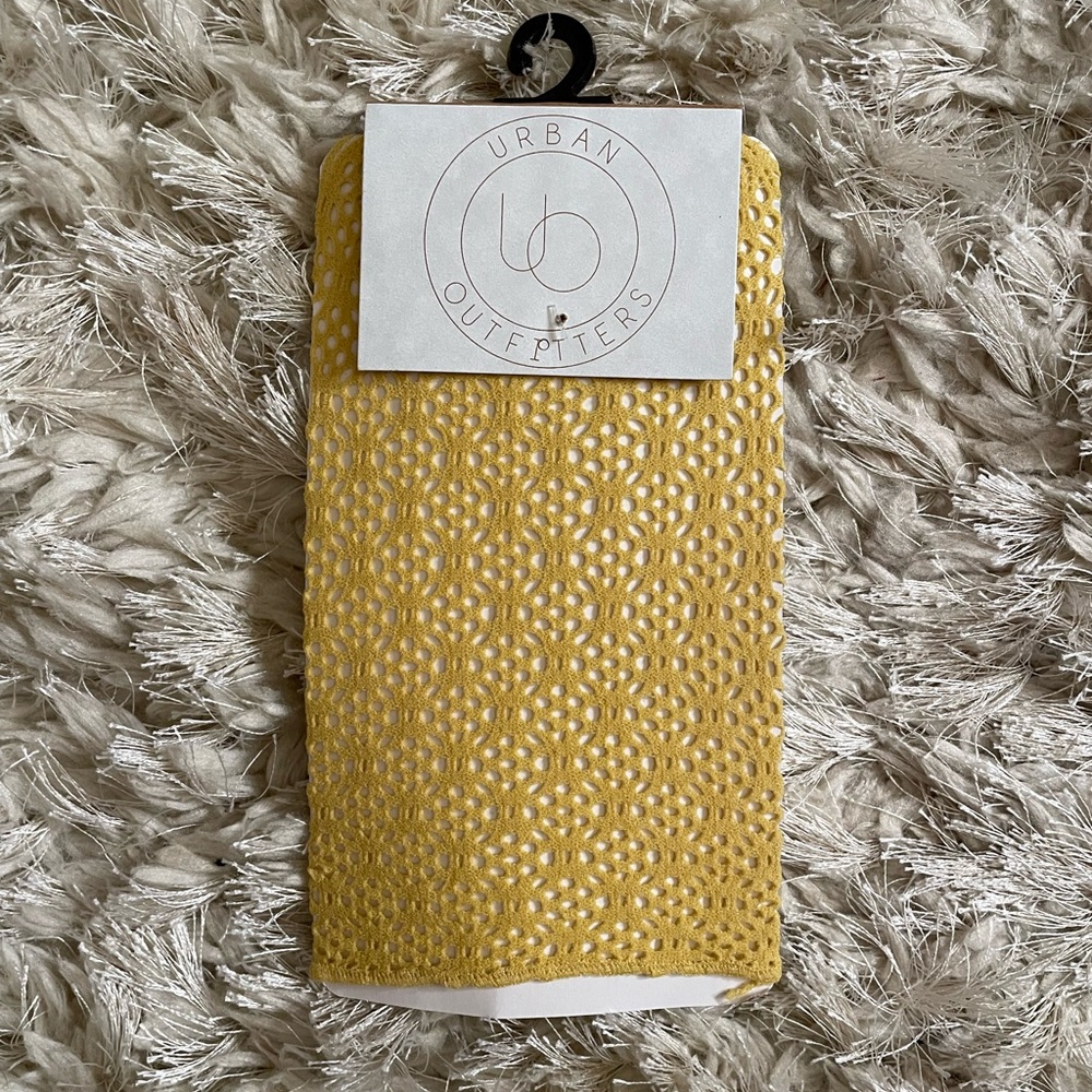 Urban Outfitters golden yellow  Crew socks - one size - NEW